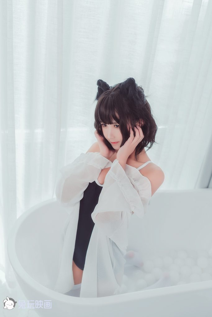 图片[2]_18P三度 白丝喵cos 兔玩印画 手机美图_69001_次元岛
