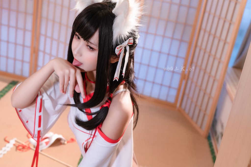 图片[5]_27P三度 狐巫女 白色丝袜玉足 狐狸尾巴 4K壁纸_69005_次元岛
