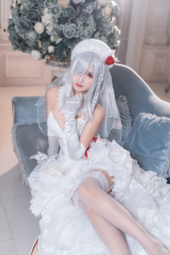 图片[4]_12P三度 g36c花嫁 红玫瑰 婚礼 白色婚纱 丰满 手机壁纸_69006_次元岛