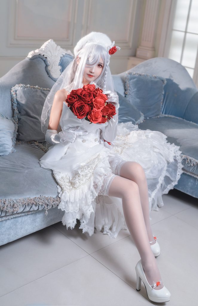 图片[5]_12P三度 g36c花嫁 红玫瑰 婚礼 白色婚纱 丰满 手机壁纸_69006_次元岛