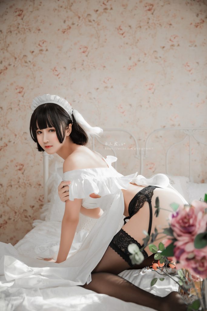 图片[4]_26P三度 黑色猫耳女仆装 性感美女图片 手机壁纸_69009_次元岛
