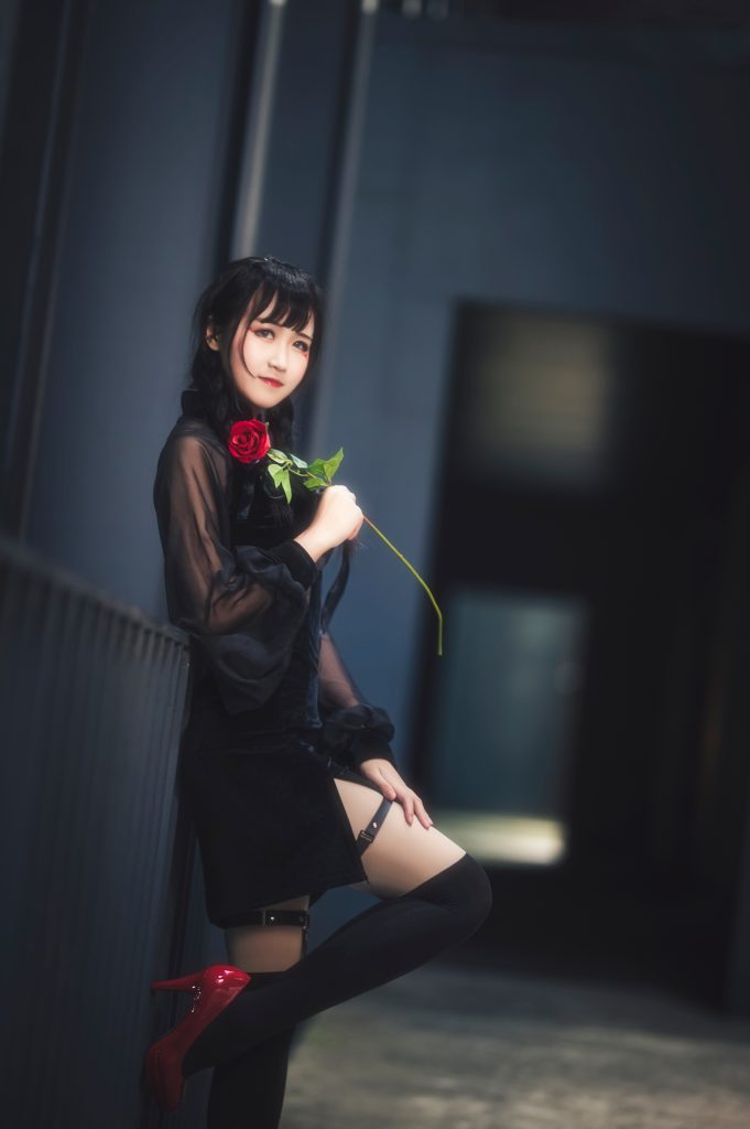 图片[3]_5P三度 夜蝶 暗黑风 玫瑰 写真 手机壁纸_69015_次元岛
