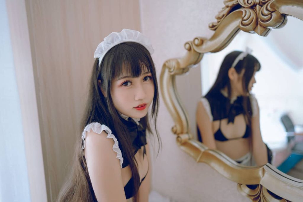 图片[2]_71P不呆猫 女仆 白色丝袜写真图集NO.005_次元岛