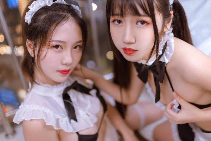 78P抖娘×不呆猫Cosplay 性感女仆写真套图NO.004_次元岛