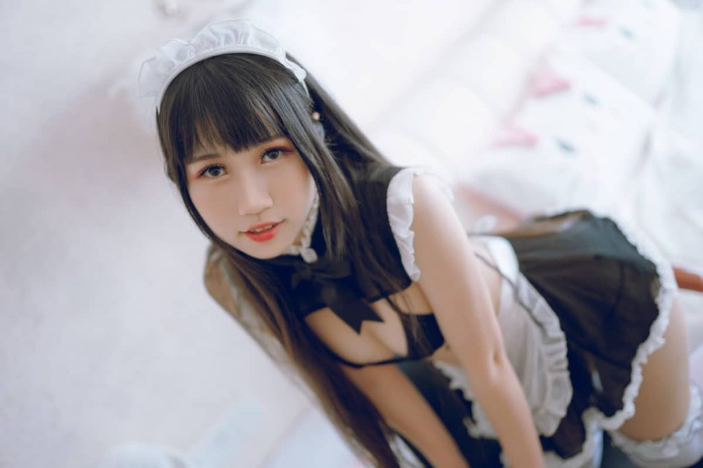 图片[4]_71P不呆猫 女仆 白色丝袜写真图集NO.005_次元岛