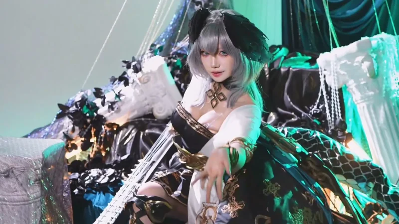 御坂咕咕cosplay 明日方舟 霍尔海雅 cos视频_次元岛