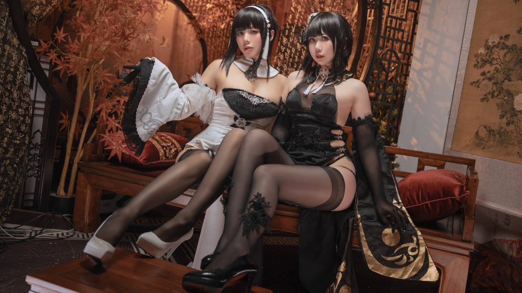 图片[1]_34P+7视频 九言 喜茶苍苍子 碧蓝航线 镇海白黒双人 NO.001_次元岛