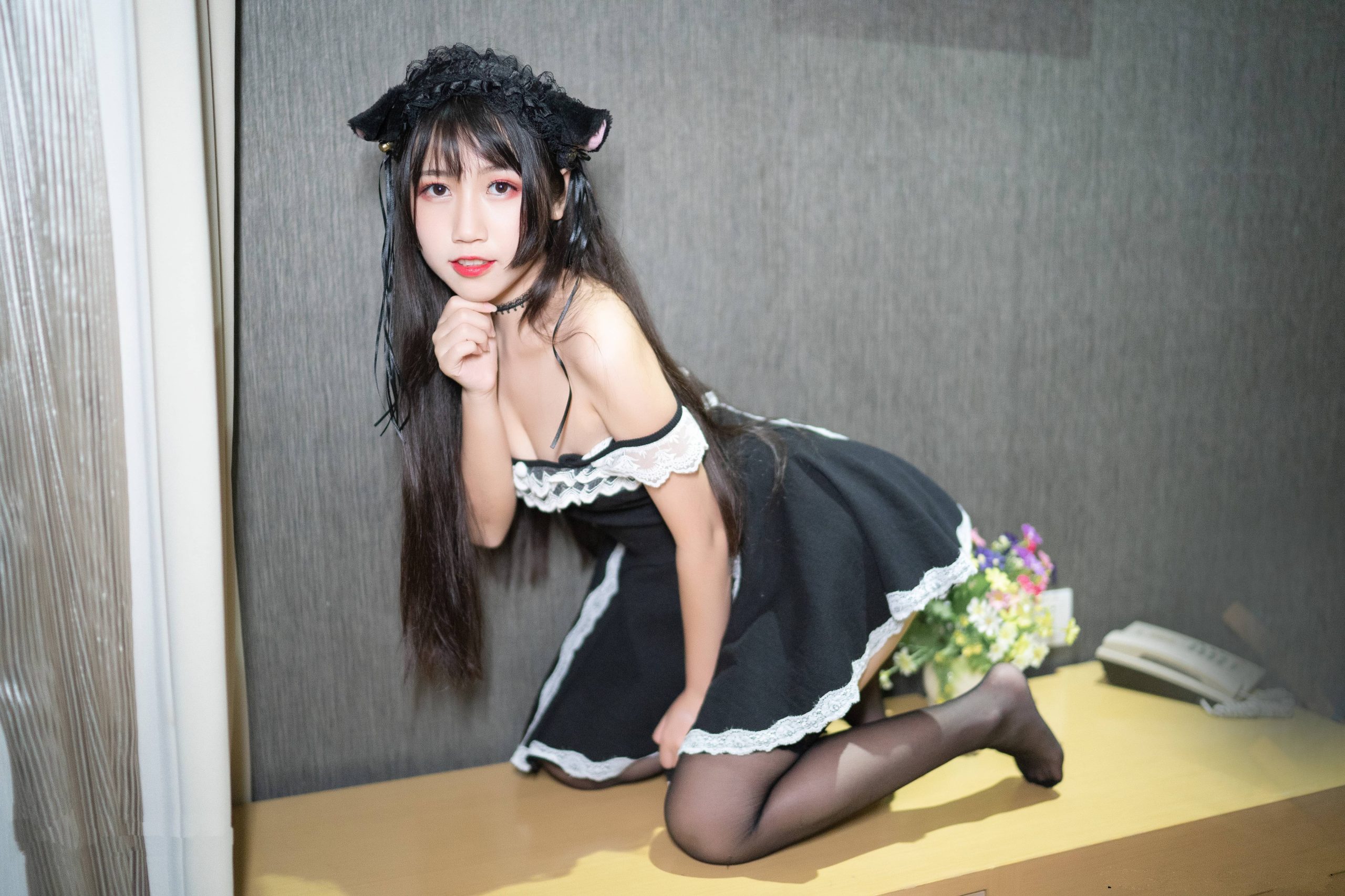 40P 不呆猫 黑猫丝袜诱惑 ACG美图分享平台NO.016_次元岛