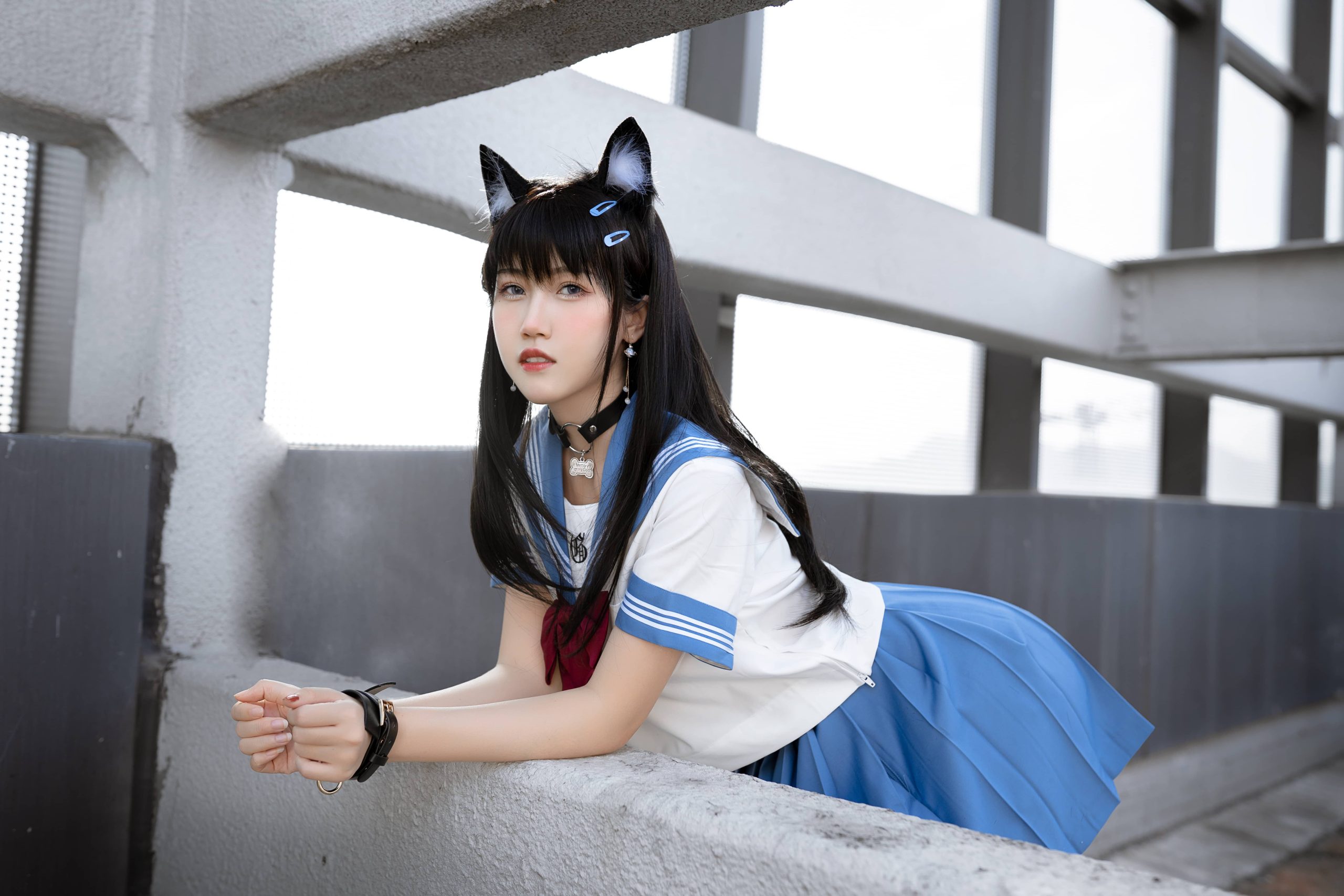 96P+1视频 不呆猫 天台小m猫 JK二次元ACG美图NO.041_次元岛