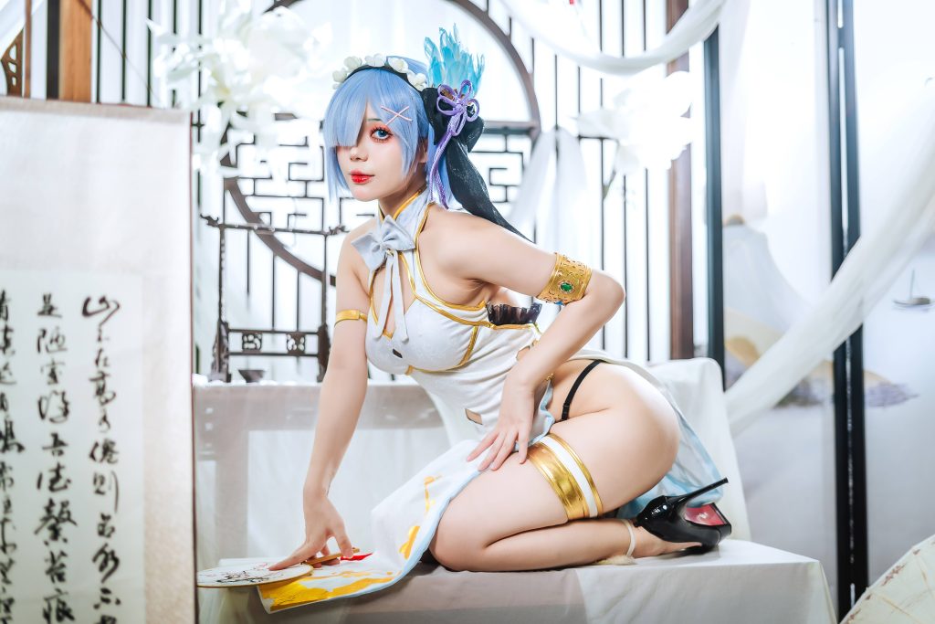 图片[2]_55P+8视频九言 蕾姆旗袍 cosplay图片NO.043_次元岛