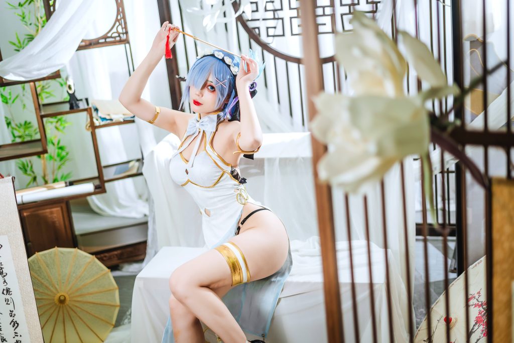 图片[3]_55P+8视频九言 蕾姆旗袍 cosplay图片NO.043_次元岛