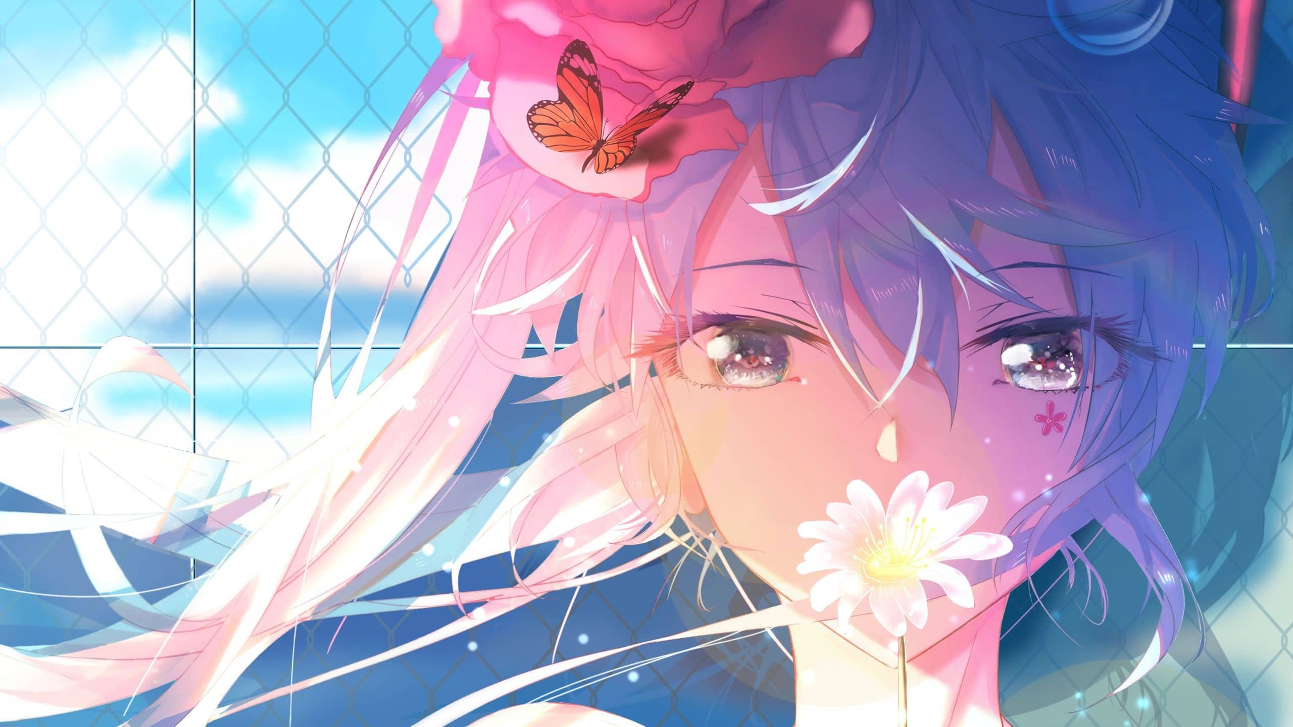 初音未来Hatsune Miku(初音ミク-初音未来)花朵 壁纸漫画库_次元岛