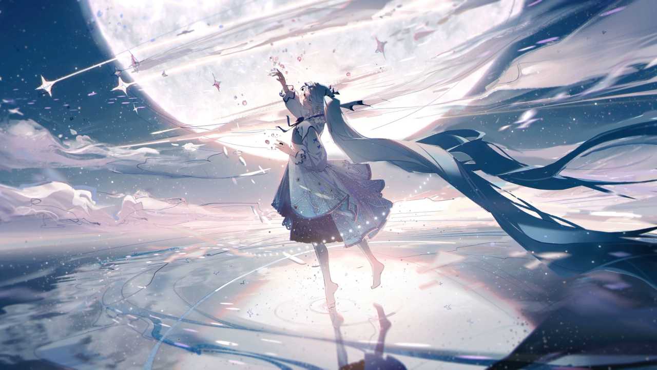 初音未来(初音ミク-初音未来)壁纸 星球高清壁纸免费下载_次元岛