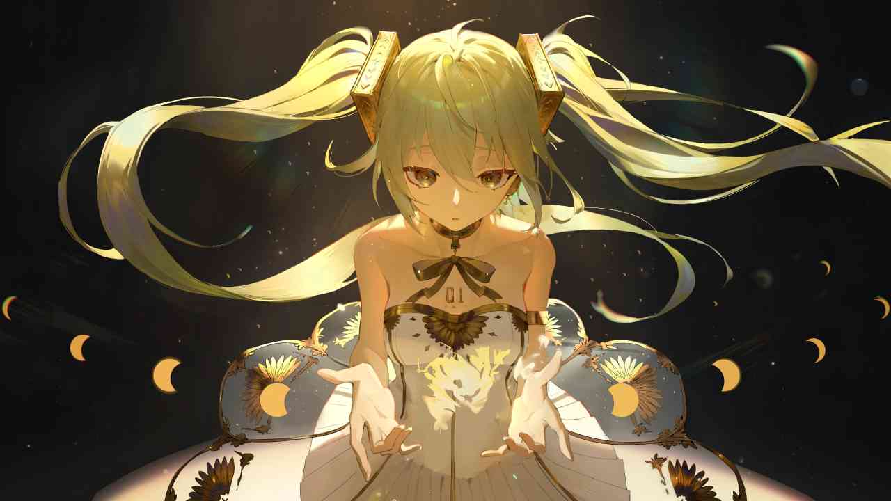 免费下载金色初音未来(初音ミク-初音未来)壁纸_次元岛