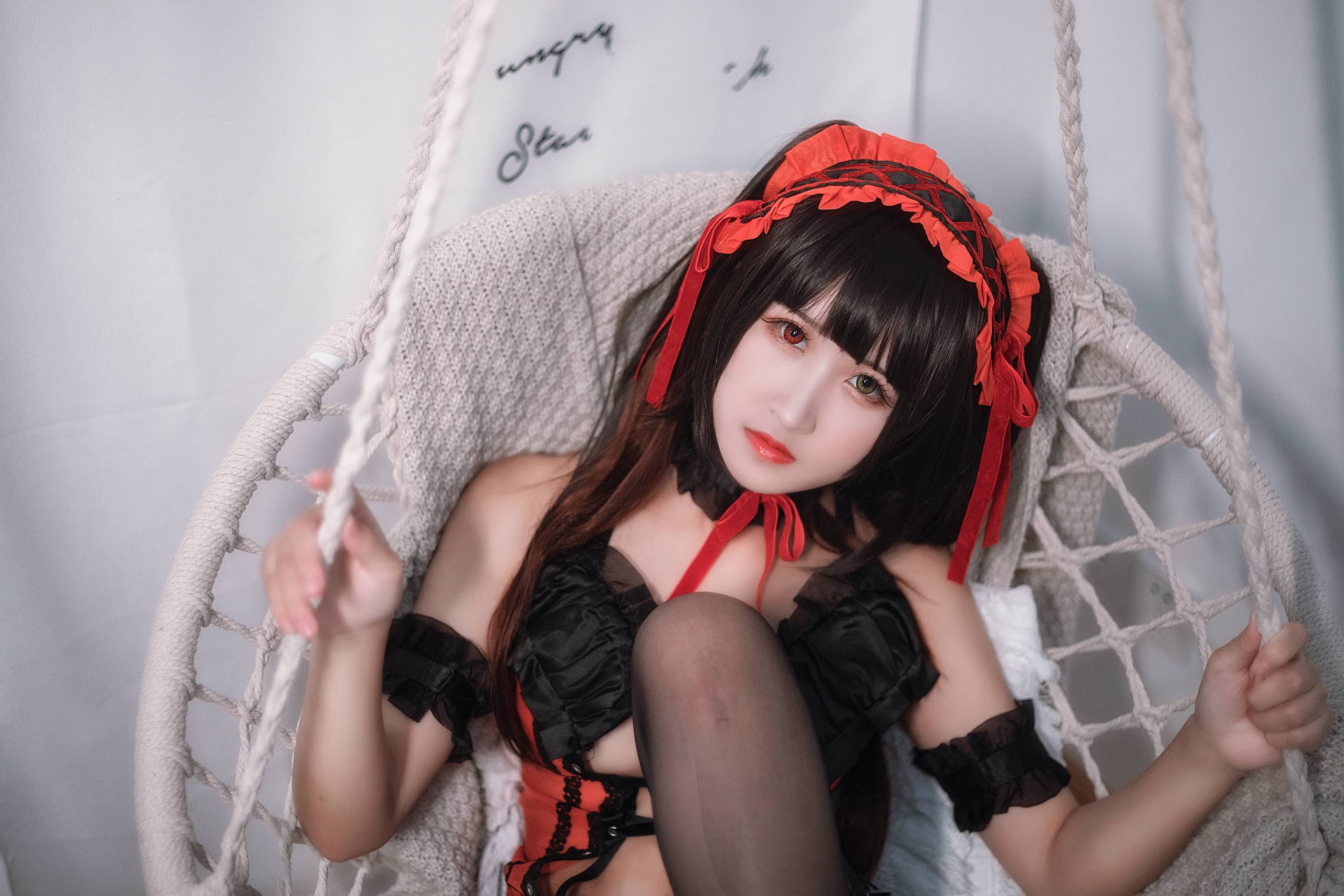 40P 三度 狂三 兔玩君 花瓣 黑丝 高清美女图片NO.049_次元岛