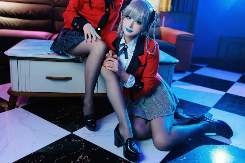 41P 兔胖胖 桃喰绮罗莉 红色校服 cosplay图片NO.007_次元岛