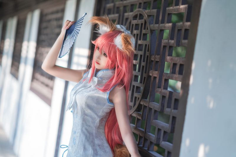 41P 三度 旗袍玉藻前 古风 尾巴cosplay图片NO.040_次元岛