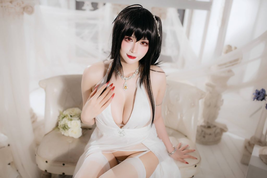 图片[3]_60P 兔胖胖 大凤花嫁 白丝 婚纱 丰满 cosplay图片NO.009_次元岛