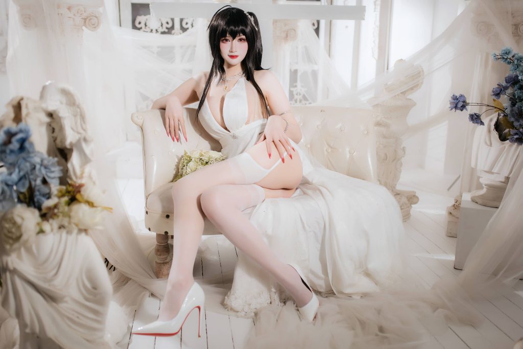 图片[4]_60P 兔胖胖 大凤花嫁 白丝 婚纱 丰满 cosplay图片NO.009_次元岛