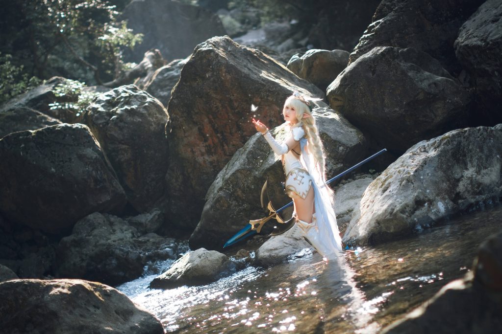 图片[1]_23P三度 精灵村 兽耳 弓箭精灵 溪水Cosplay中国,NO.086_次元岛