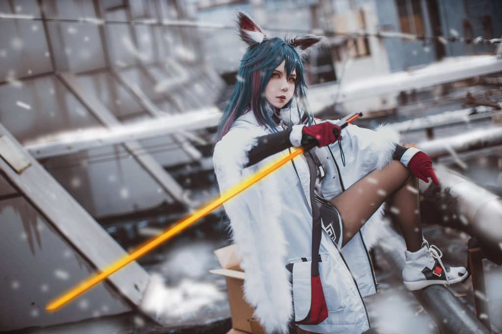 图片[2]_8P渊秧 明日方舟 德克萨斯 寒冬信使Cosplay中国NO.16_次元岛