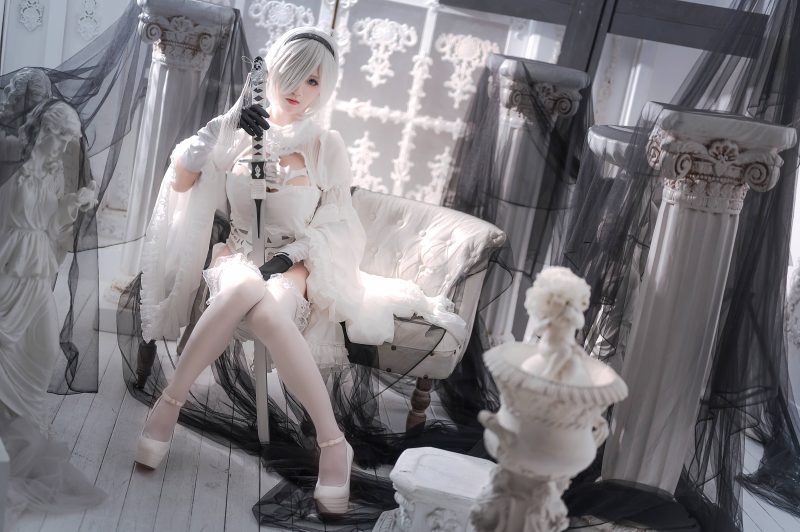 20P桜满三时 2B花嫁 美人骨 Cosplay NO.005_次元岛