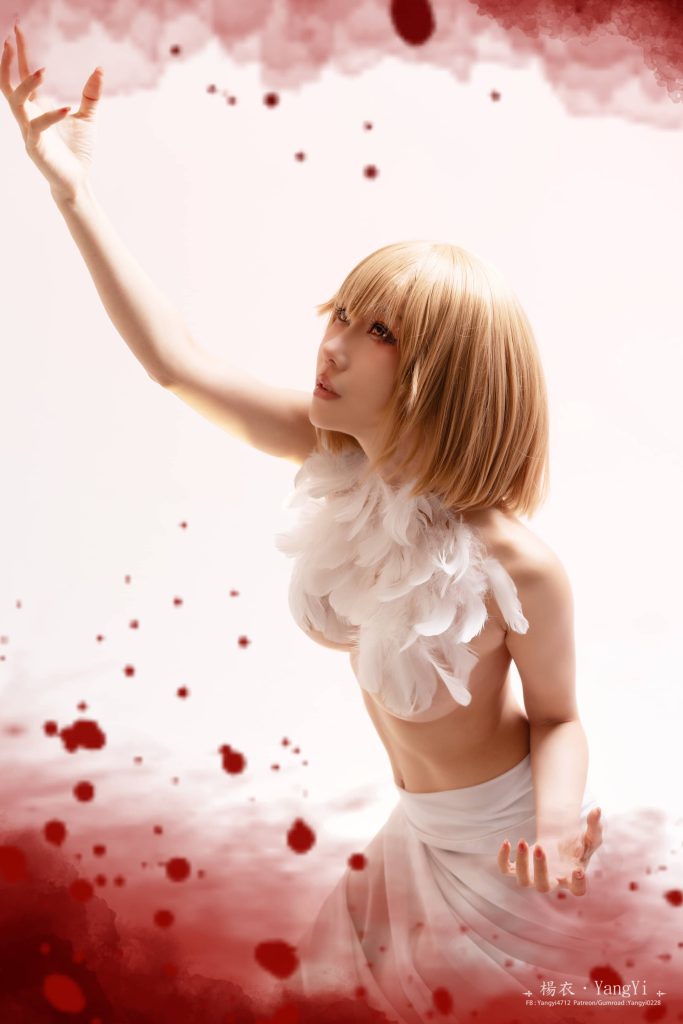 图片[4]_57P+2视频楊衣Yangyi Faline 透明装 羽毛 Cosplay中国NO.007_次元岛