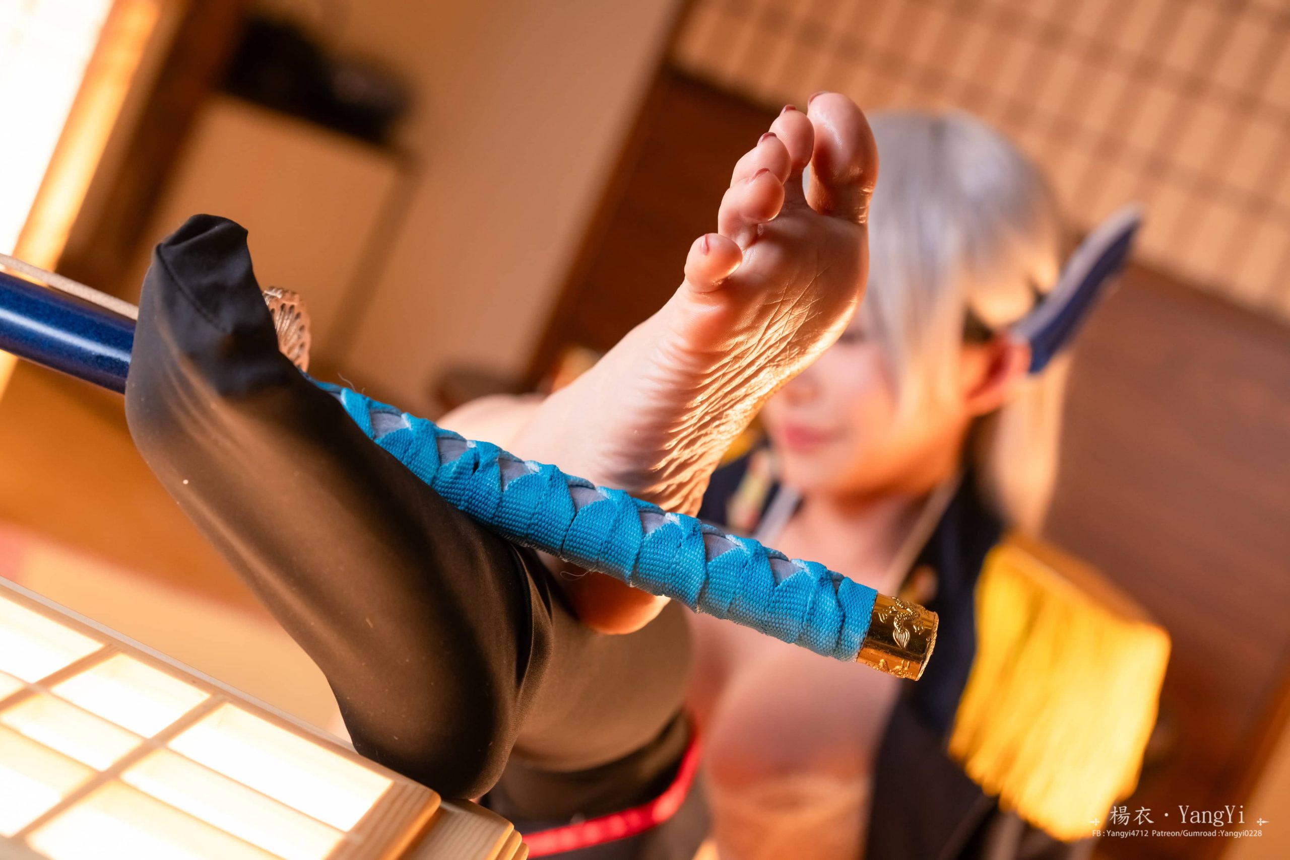 81P+1视频楊衣Yangyi Kyoka 日系 武士刀Cos美图NO.008_次元岛