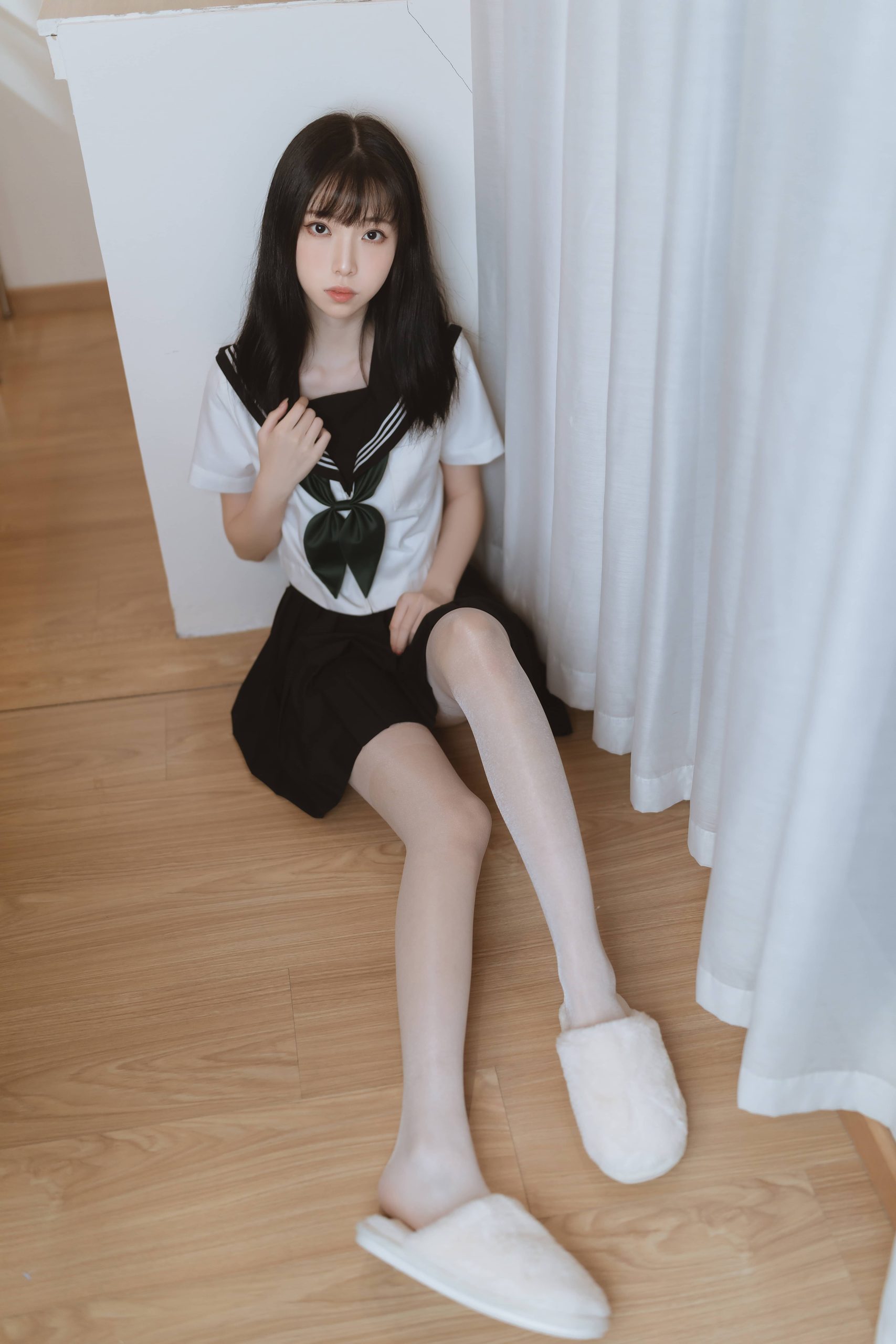 40P许岚LAN 白丝jk 课桌 教室 高清美女图片NO.019_次元岛