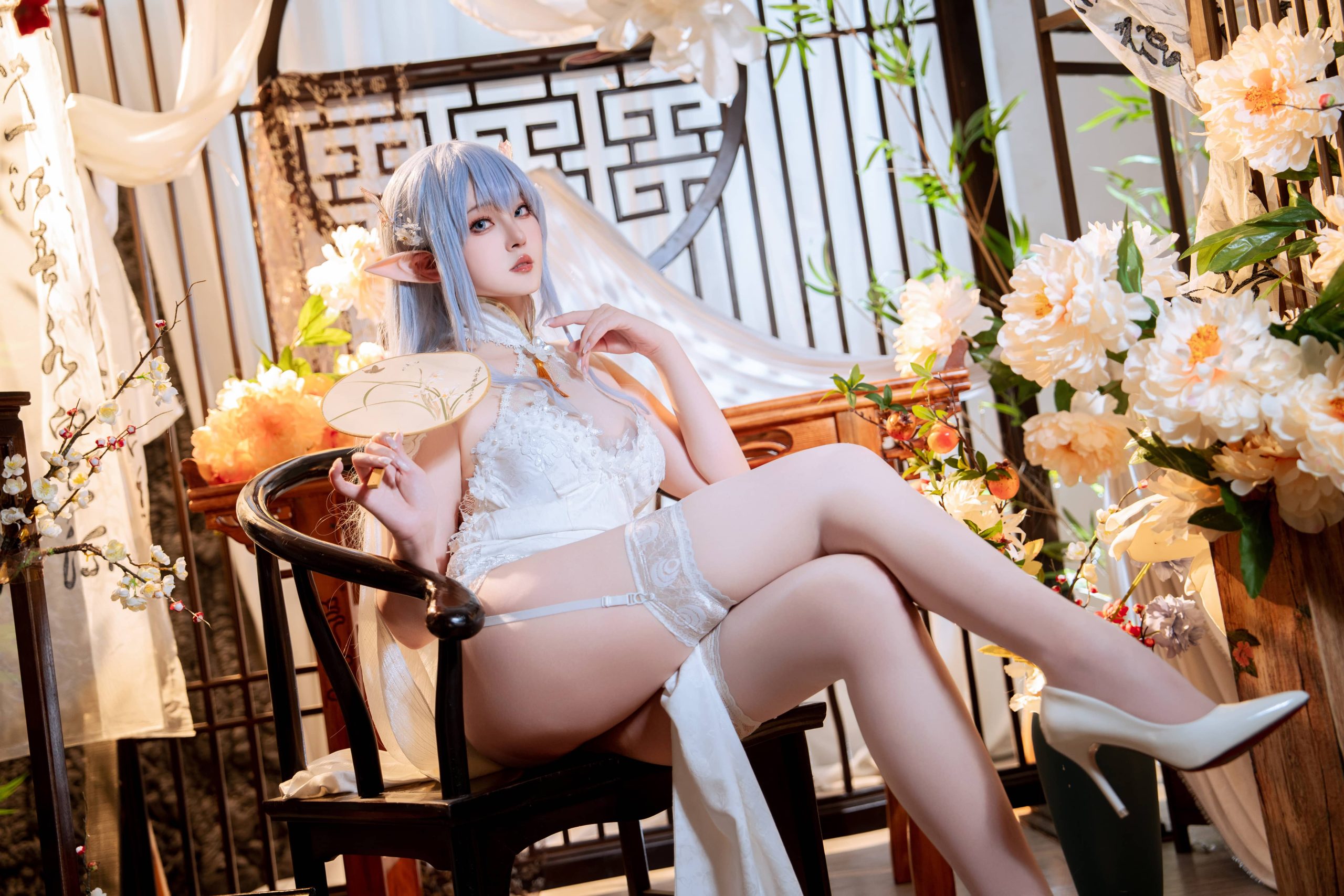 52PNatsuko夏夏子 碧蓝航线 阿尔比恩旗袍 cosplay图片NO.074_次元岛