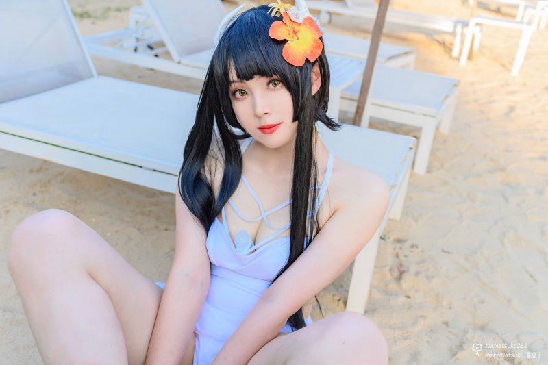 55PNatsuko夏夏子 碧蓝航线 比叡泳装 cosplay图片NO.052_次元岛
