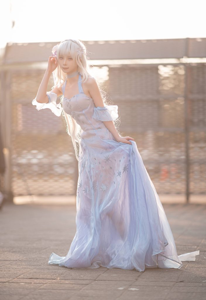 图片[2]_10P坂坂白 艾米莉亚 Cosplay图片NO.002_次元岛