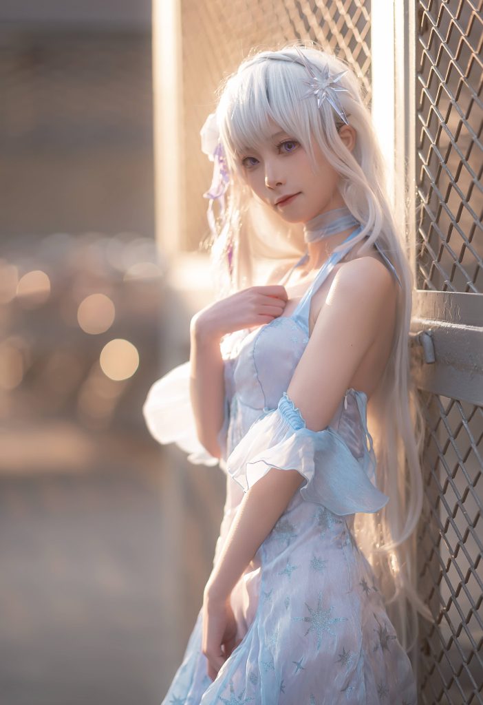 图片[3]_10P坂坂白 艾米莉亚 Cosplay图片NO.002_次元岛