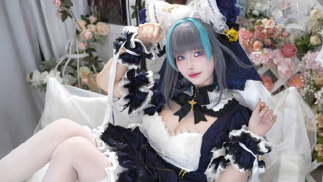 Momoko葵葵 碧蓝航线 柴郡 撸猫吗？好大一只猫_次元岛