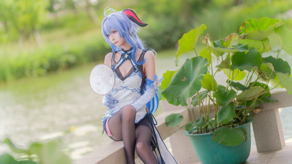 图片[1]_15P坂坂白 甘雨旗袍 黑丝 cosplay图片NO.005_次元岛