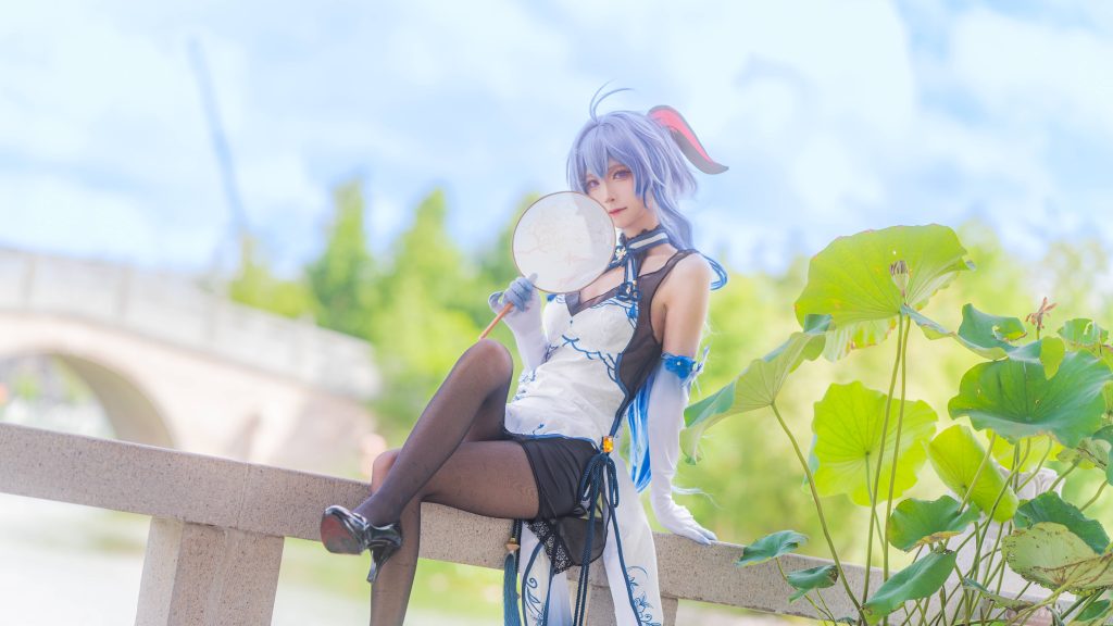 图片[2]_15P坂坂白 甘雨旗袍 黑丝 cosplay图片NO.005_次元岛