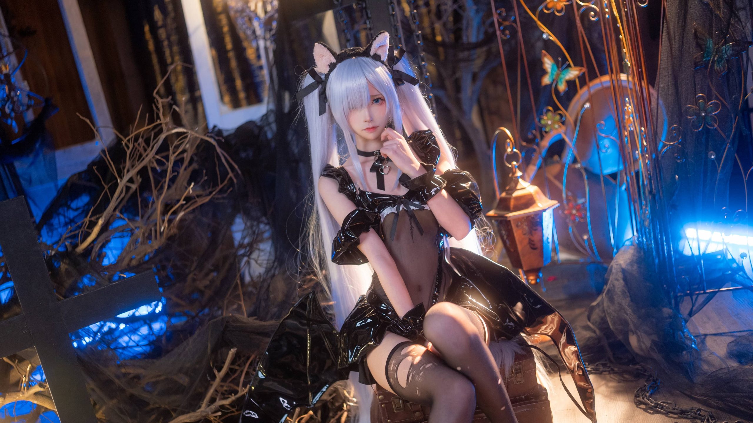 9P坂坂白 雅努斯小恶魔 黑丝 性感 Cosplay图片NO.013_次元岛