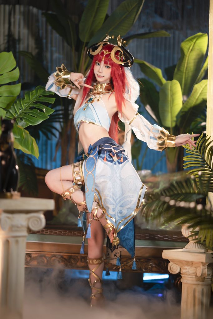 图片[1]_9P坂坂白 原神妮露 Cosplay中国NO.015_次元岛
