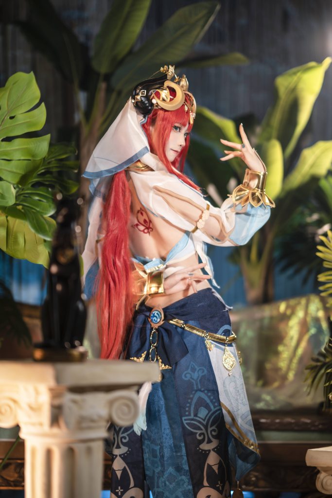 图片[2]_9P坂坂白 原神妮露 Cosplay中国NO.015_次元岛