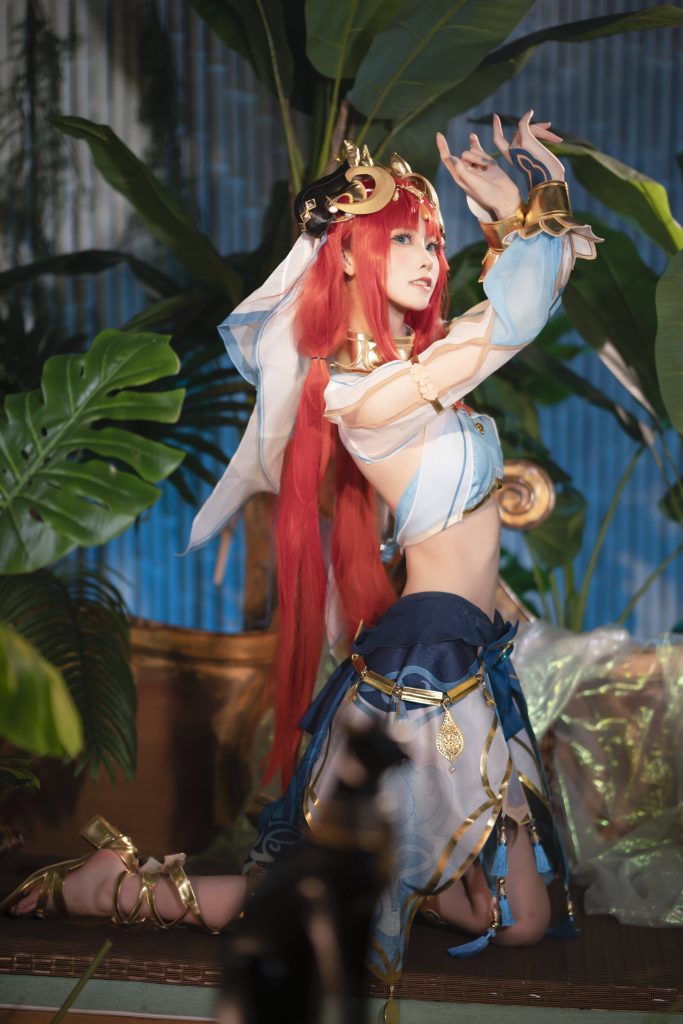 图片[3]_9P坂坂白 原神妮露 Cosplay中国NO.015_次元岛