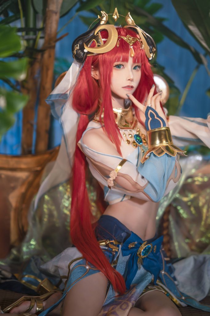图片[4]_9P坂坂白 原神妮露 Cosplay中国NO.015_次元岛