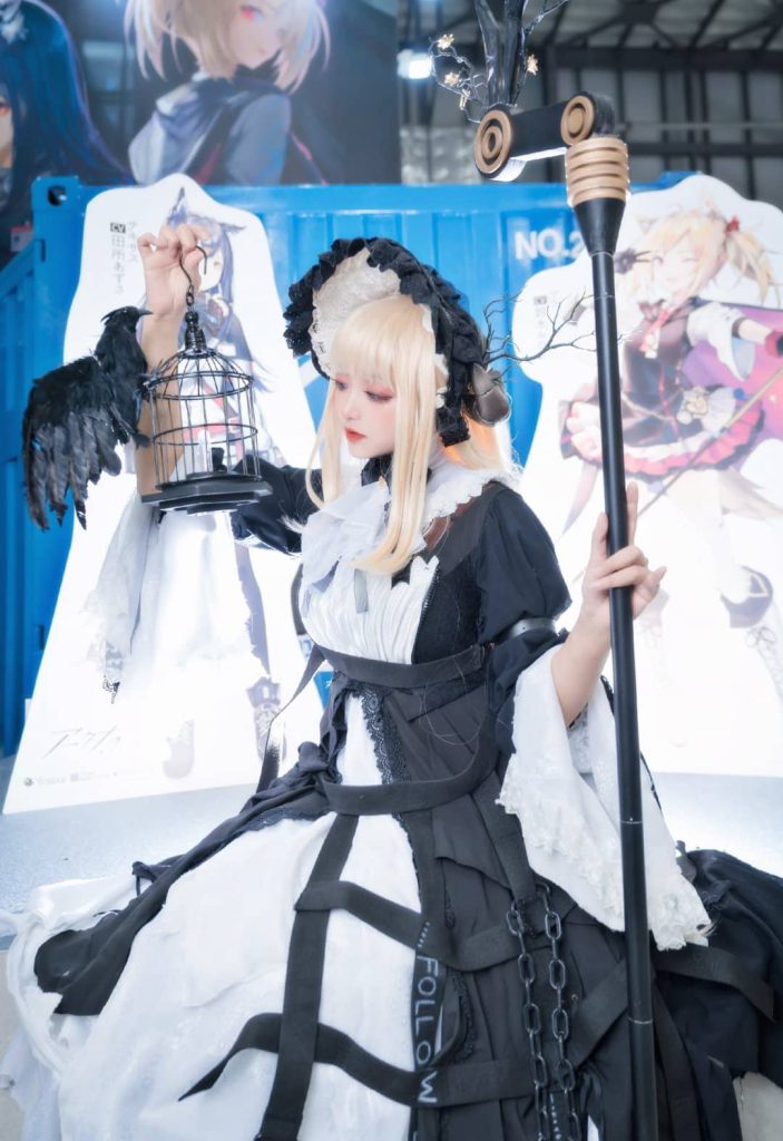 图片[2]_13P枣糕下野病弃 明日方舟夜莺 cosplay福利NO.020_次元岛