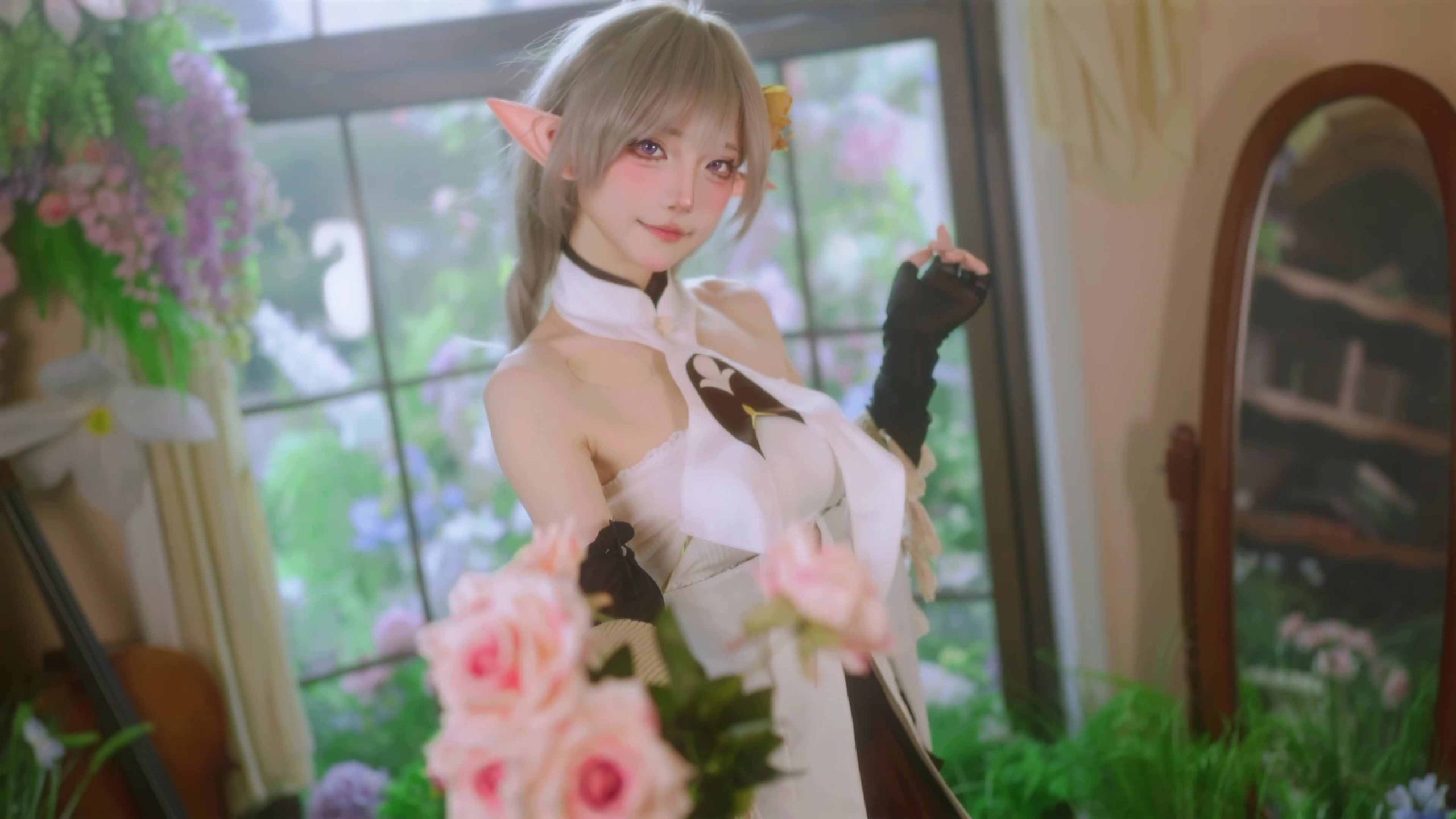 杜杜Dolly 碧蓝航线 埃佛森 就像这些植物需要阳光和水分，我也需要你，指挥官_次元岛