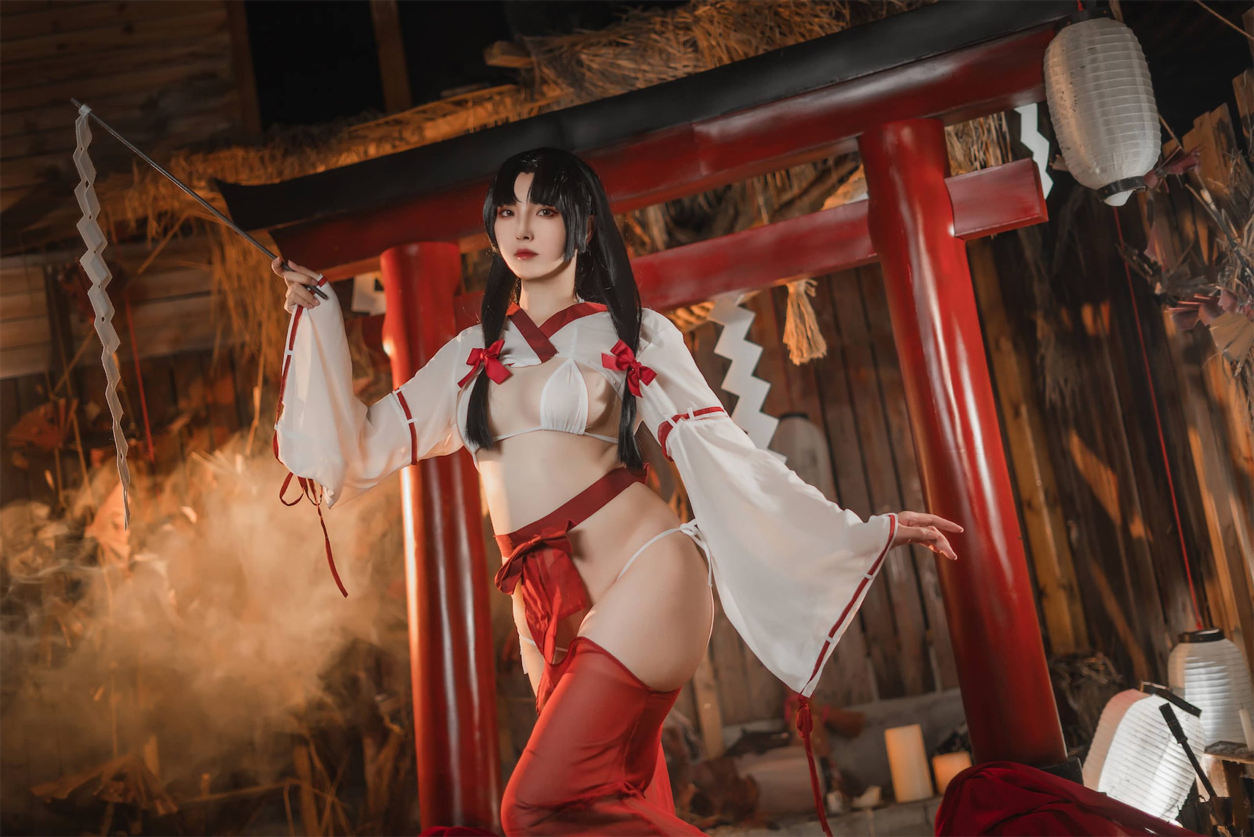 54PNatsuko夏夏子 祈愿巫女 cosplay图片NO.019_次元岛