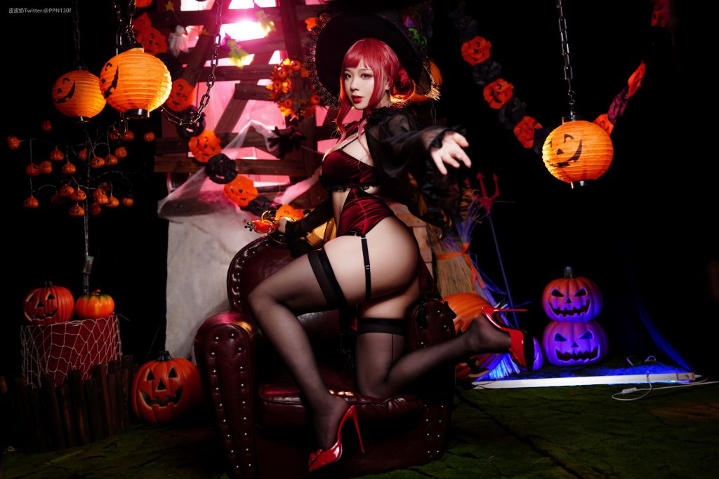 图片[2]_次元岛48P皮皮奶 万圣节女巫 cosplay福利NO.051_次元岛