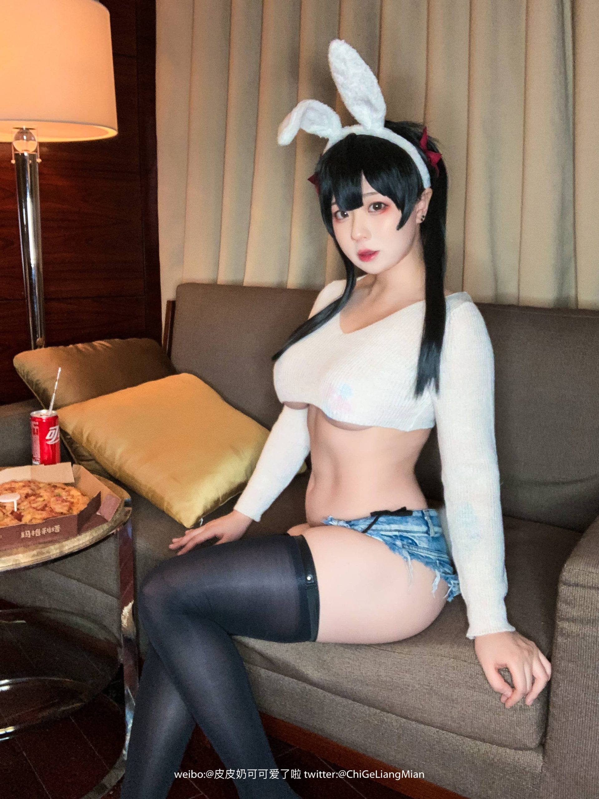 59P皮皮奶 披萨白兔 二次元ACG美图NO.001_次元岛