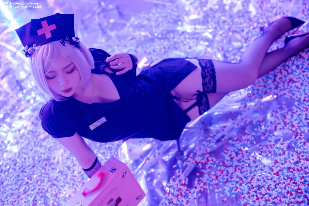 图片[2]_60P皮皮奶 万圣节邪恶护士 喵零x皮皮奶 Cosplay中国NO.031_次元岛