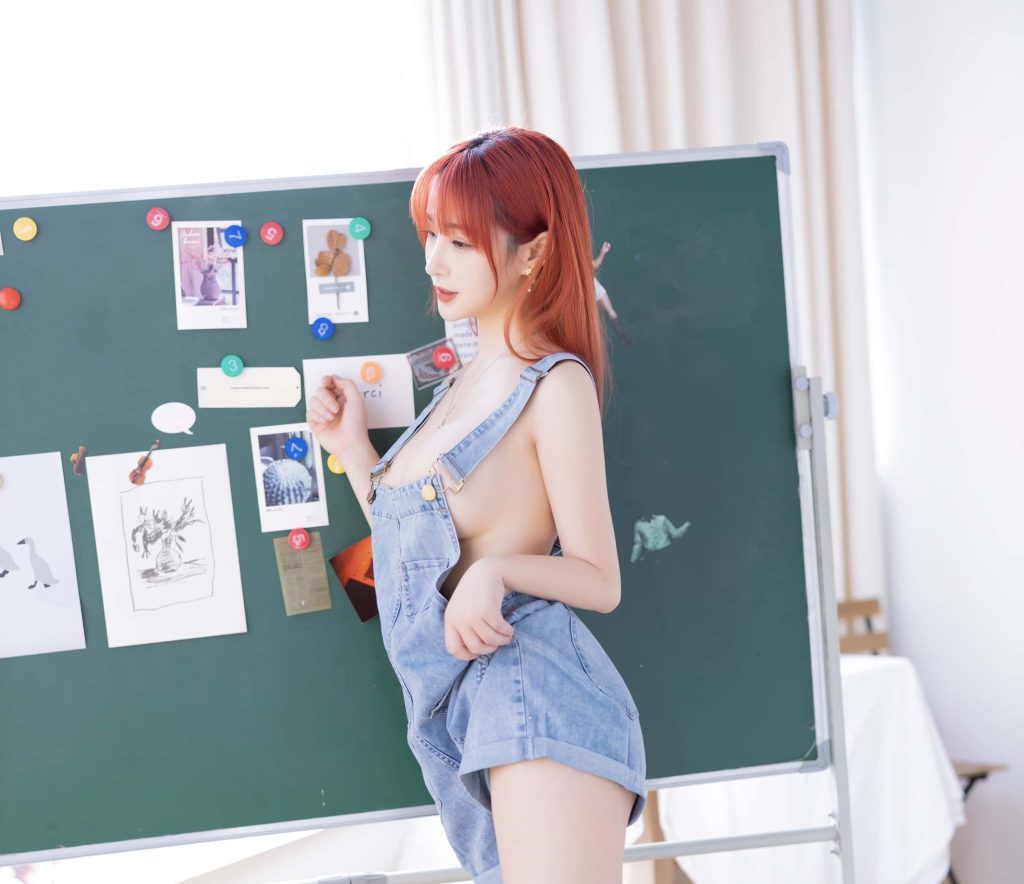 图片[2]_36P叉子宝宝 背带裤系列 性感美女图片NO.001_次元岛