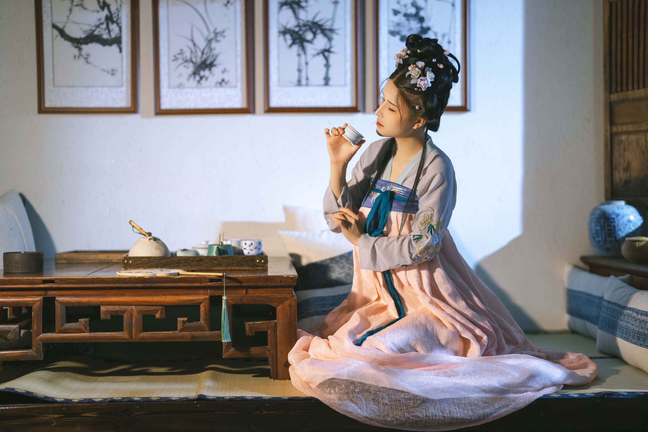 76P+2视频鹿八岁baby 花想容汉服 赠送图NO.004_次元岛