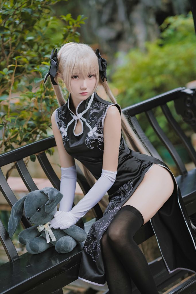 图片[1]_14P瓜希酱 穹妹 黑旗袍 cosplay图片NO.017_次元岛